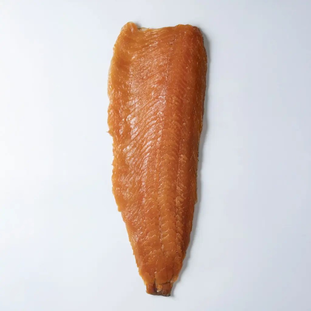 Salmone norvegese baffa preaffettata affumicata